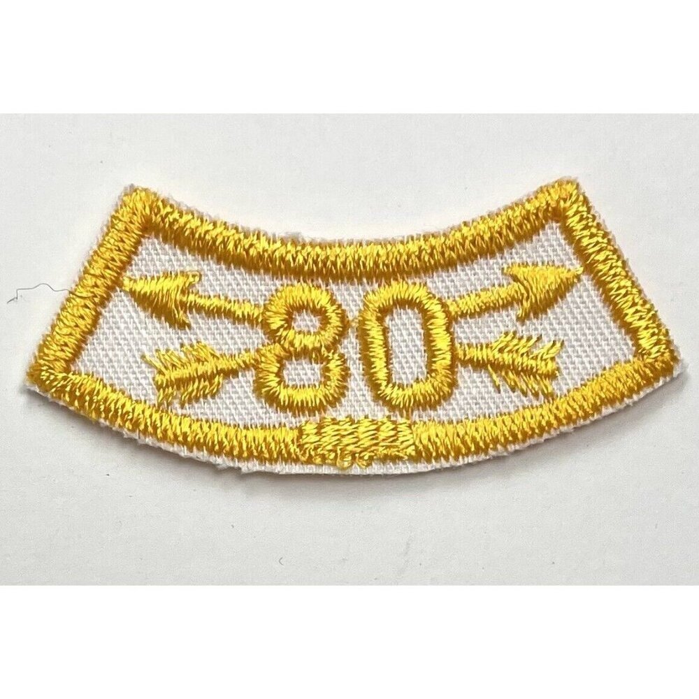 2.5" NAA JOAD Junior Olympic Archery USA Camp Program Club Yellow 80 Arrow PATCH